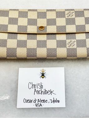 Louis Vuitton Damier Azure Sarah Wallet